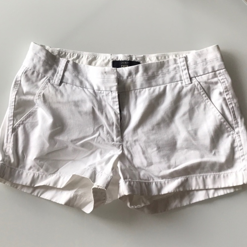 J Crew Chino White Shorts